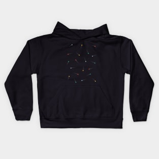 Pins & Needles in Midnight by Suzie London Kids Hoodie